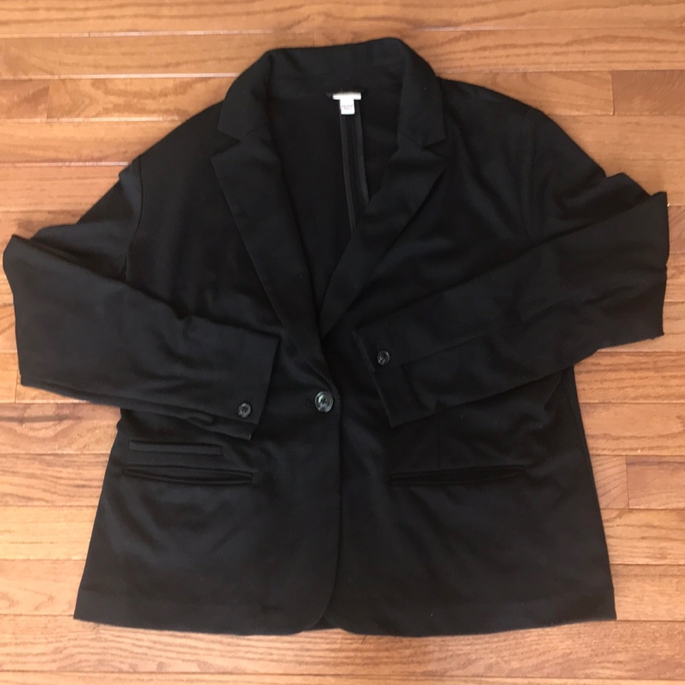 Black Unlined Merona Blazer - Size XXL